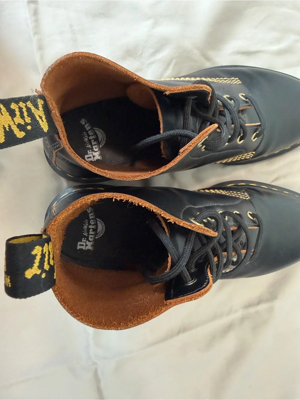 Dr. Martens 101 Vintage Style Black Leather 6-Eye Lace-Up Ankle Boots